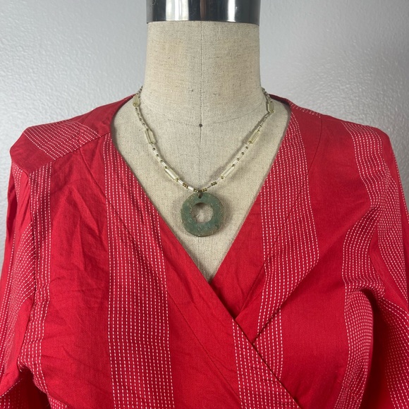 Patricia Lynn Jewelry - Patricia Lynn 2008 Artisan Crafted Necklace with Pendant 16" Signed Branded